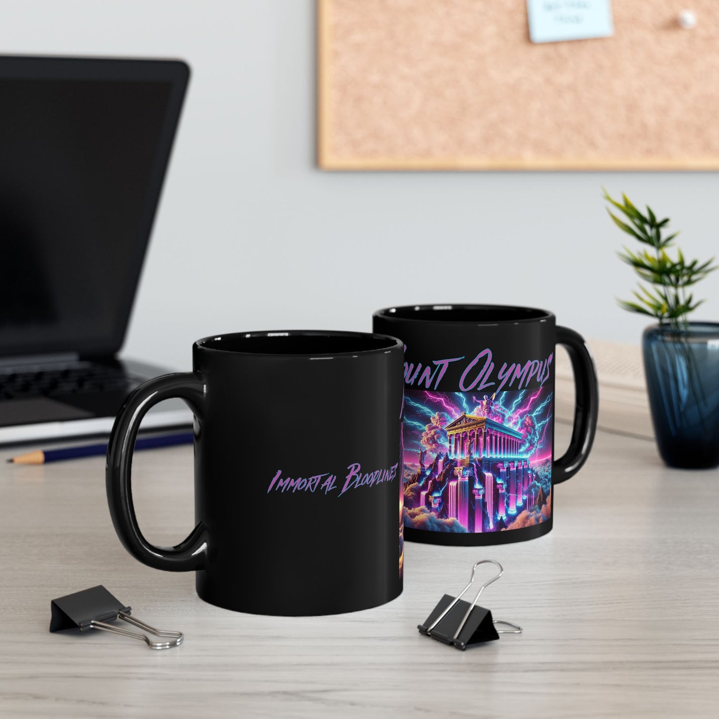 Immortal Bloodlines - Mount Olympus Mug - Vibrant Graphic Coffee Cup for Mythology Lovers