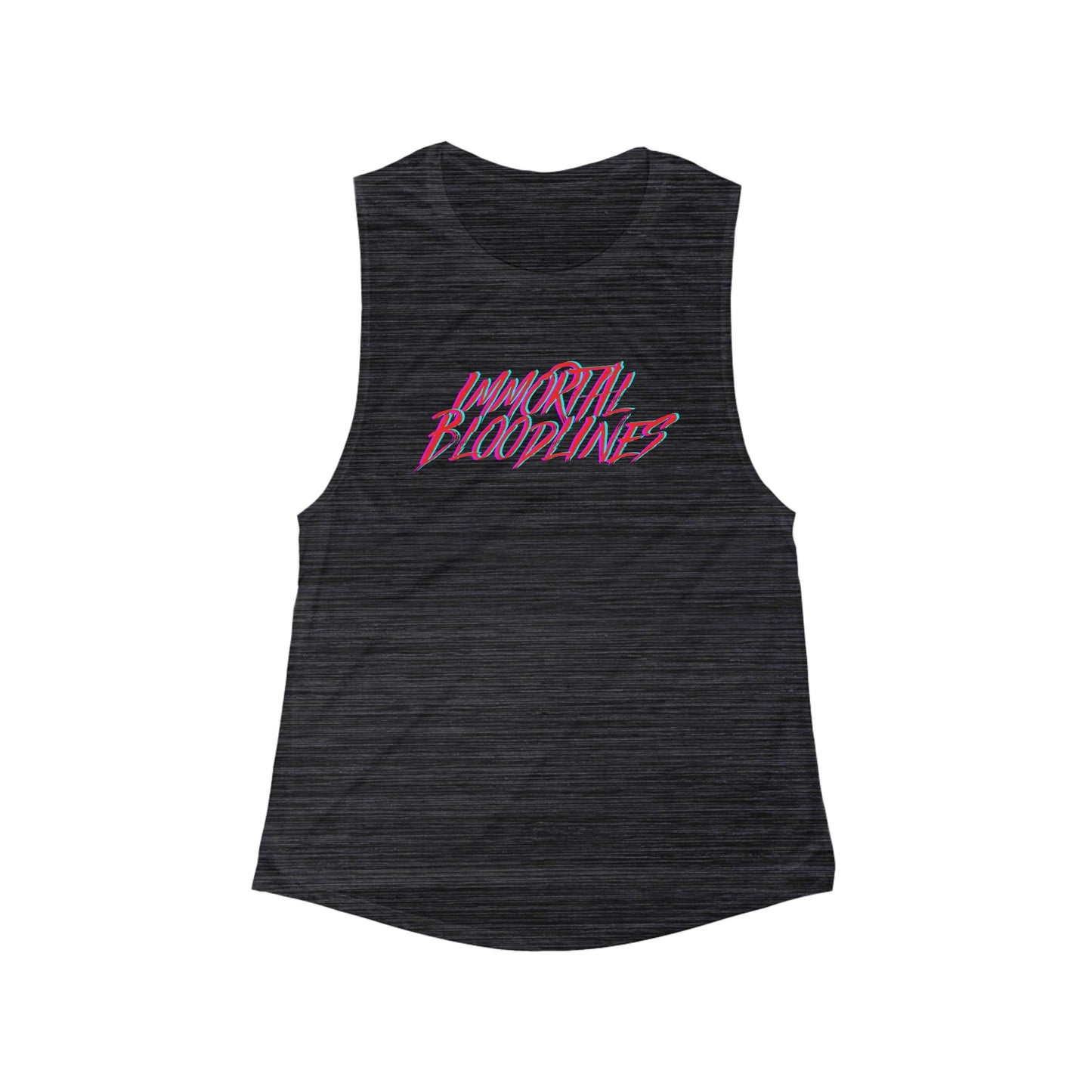 Women's Flowy Scoop Muscle Tank - Immortal Bloodlines Logo