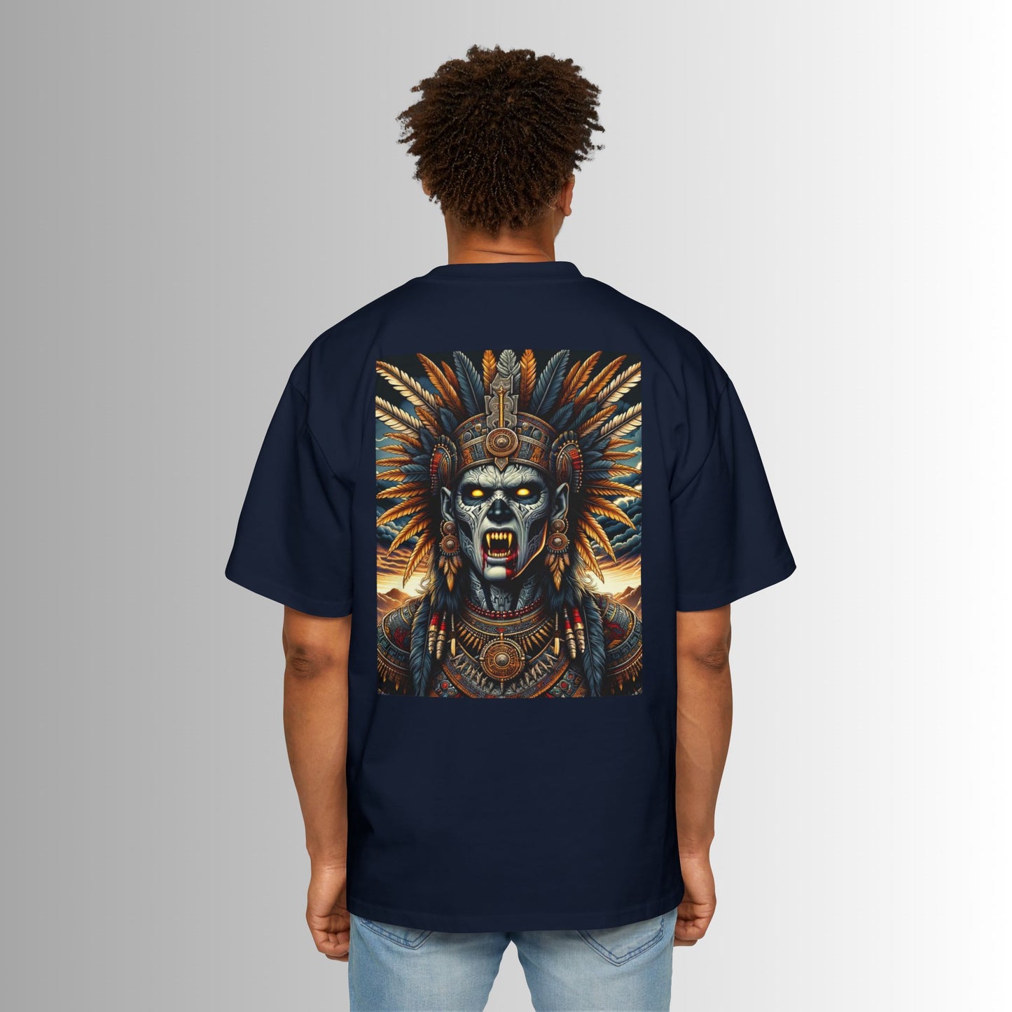 The Curse of the Tlacaelel - Aztec Priests Collection Oversized Tee