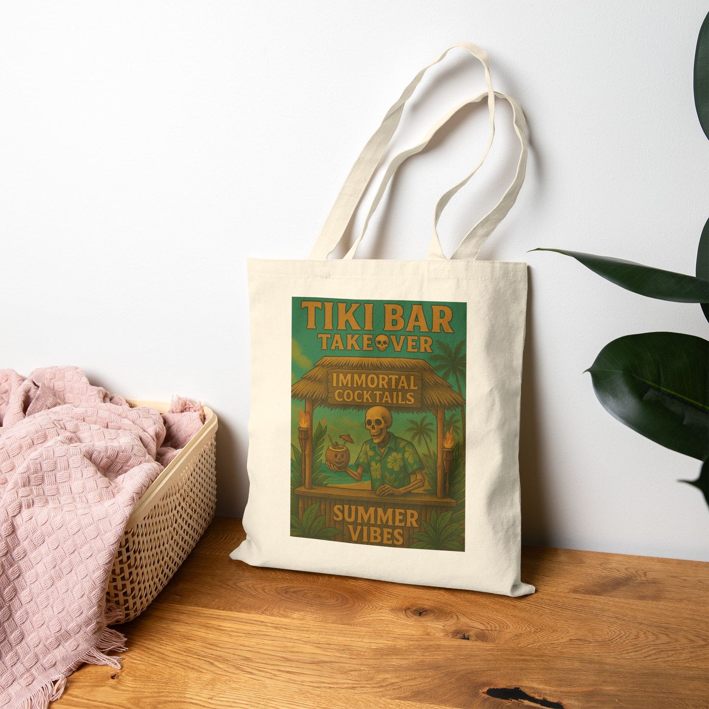 Surf-Inspired Cotton Canvas Tote Bag - Perfect for Beach Lovers, Eco-Friendly Shopping, Gifts for Surfers, Summer Adventures