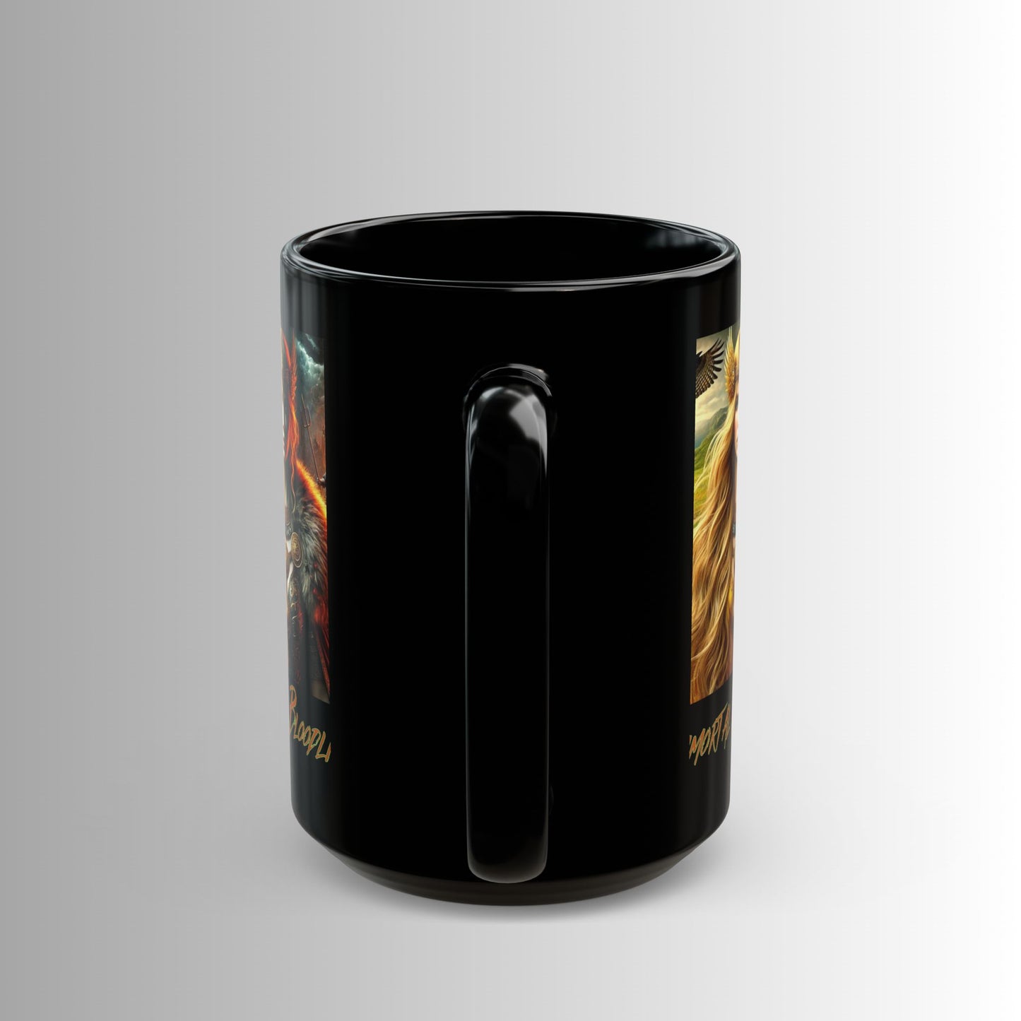 Immortal Bloodlines- God's Collection (Freya) - Black Mug — (11oz & 15oz)