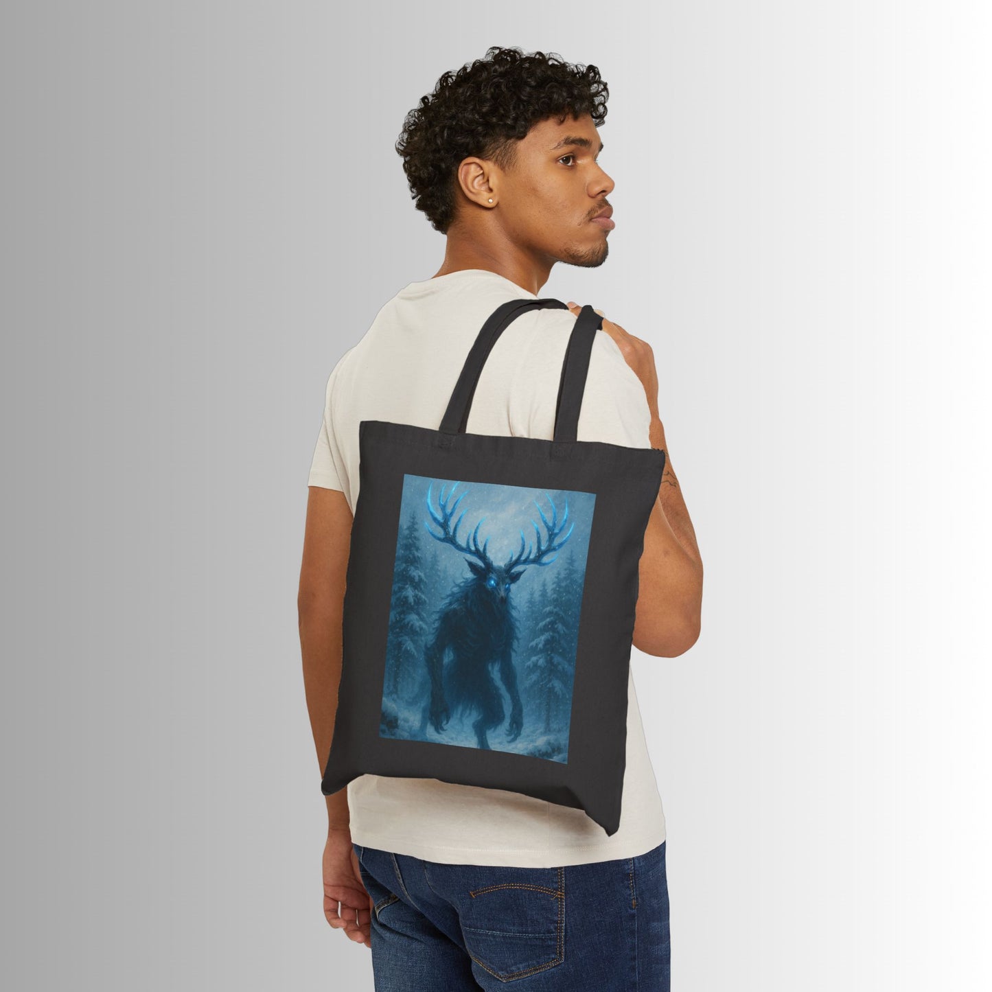 Christmas Tote Bag — Shadow Reindeer