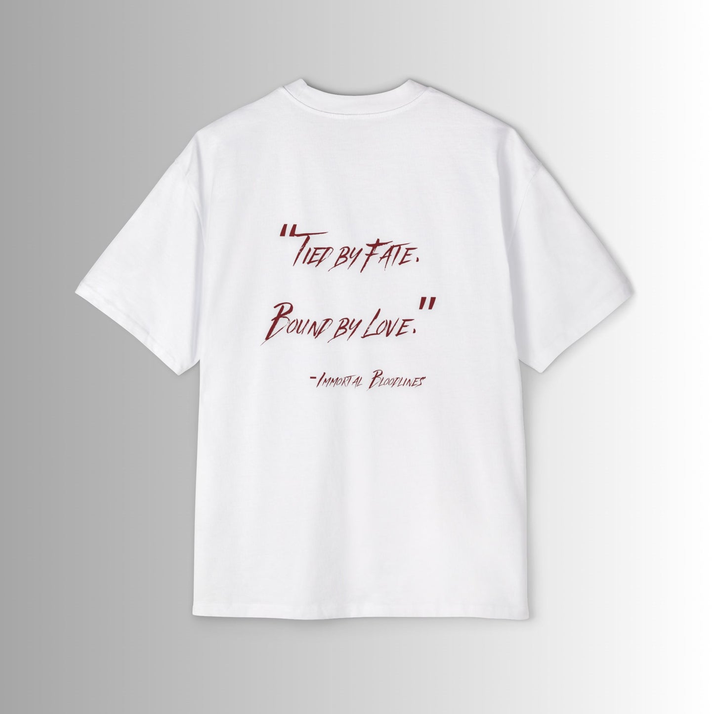 Oversized Tee - Immortal Bloodlines - 'Tied by Fate, Bound by Love' Graphic Shirt (GCC)