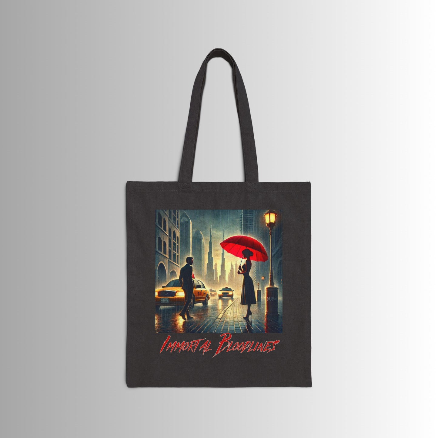 Immortal Bloodlines Gothic Tote Bag - Stylish Canvas Shopper for Art Lovers - First Glance 3