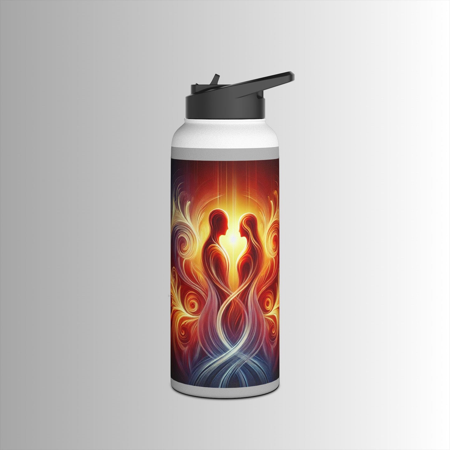 Eternal Flame - Stainless Steel Water Bottle, Standard Lid - The Immortal Love Collection