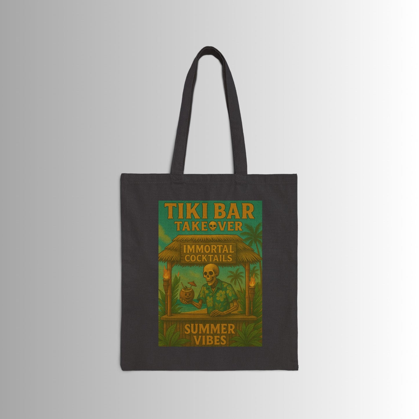 Surf-Inspired Cotton Canvas Tote Bag - Perfect for Beach Lovers, Eco-Friendly Shopping, Gifts for Surfers, Summer Adventures