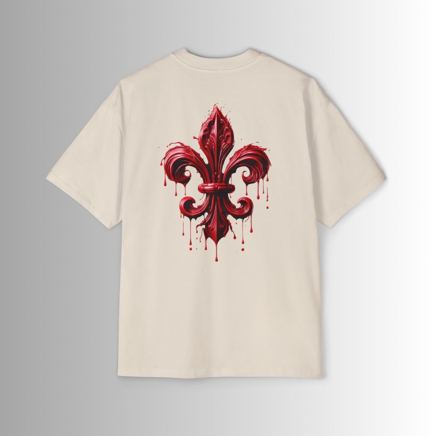 Oversized Tee - Immortal Bloodlines - Fleur de Lis Large Graphic Shirt
