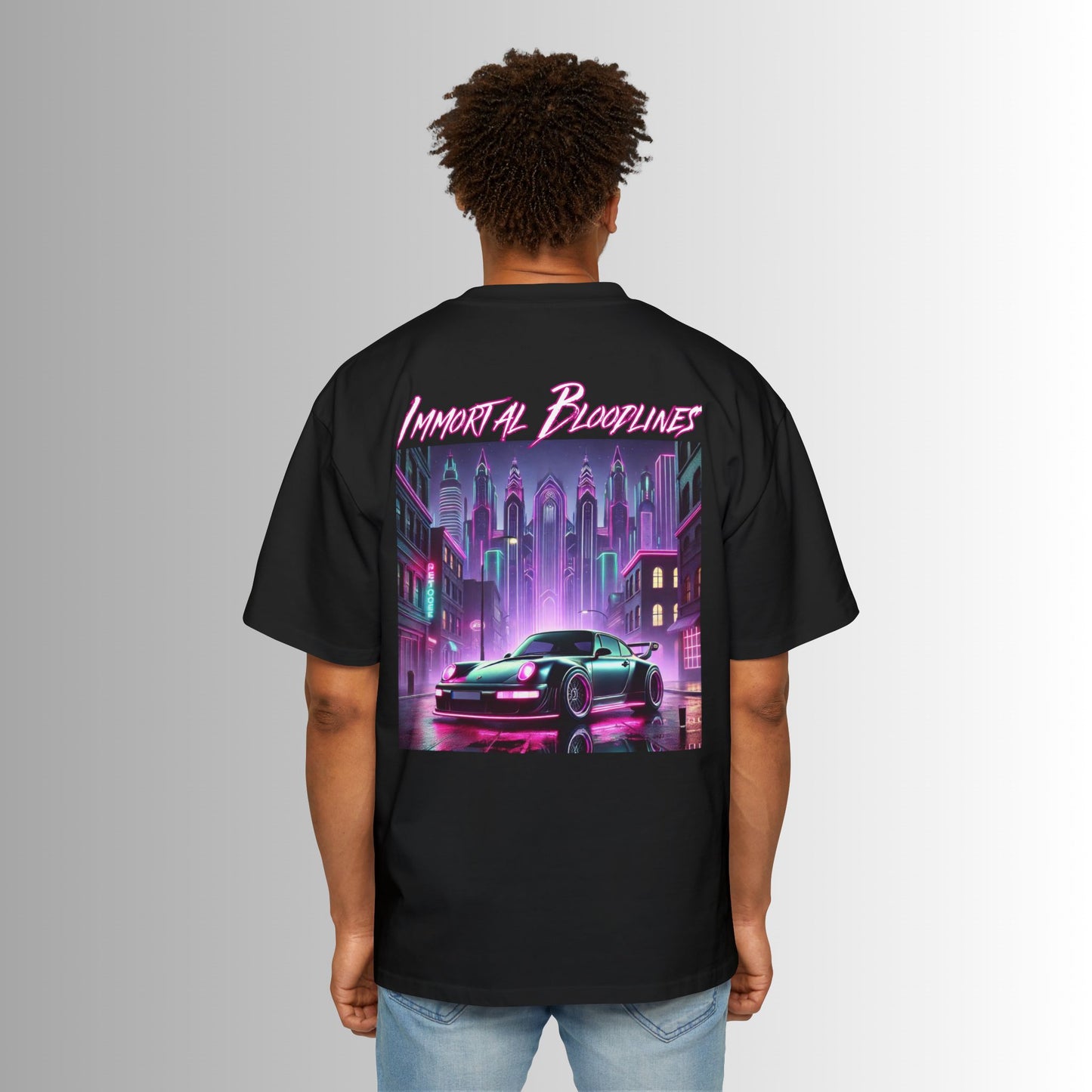 Gothic Porsche 911 Oversized Tee