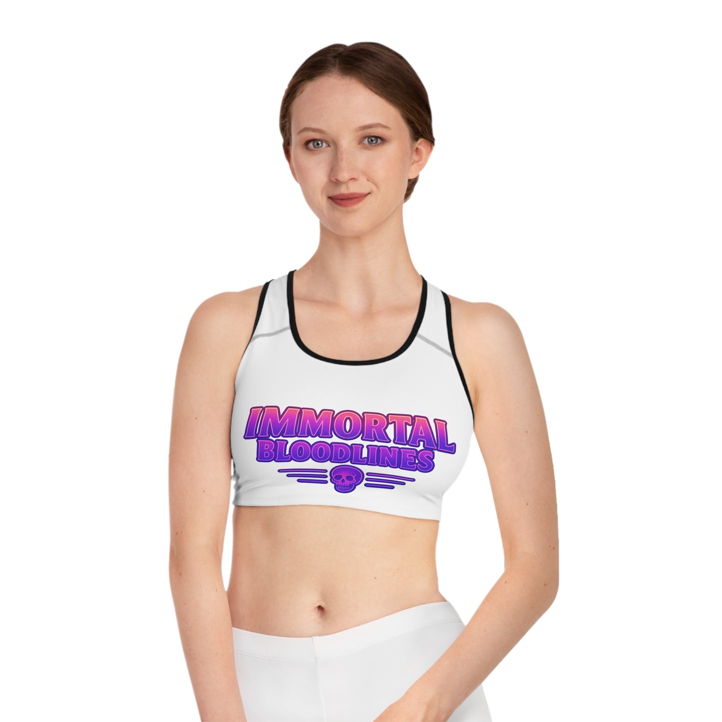 Immortal Bloodlines Sports Bra | AOP Athletic Crop Top, Workout Gear, Fitness Apparel, Gym Wear, Trendy Activewear