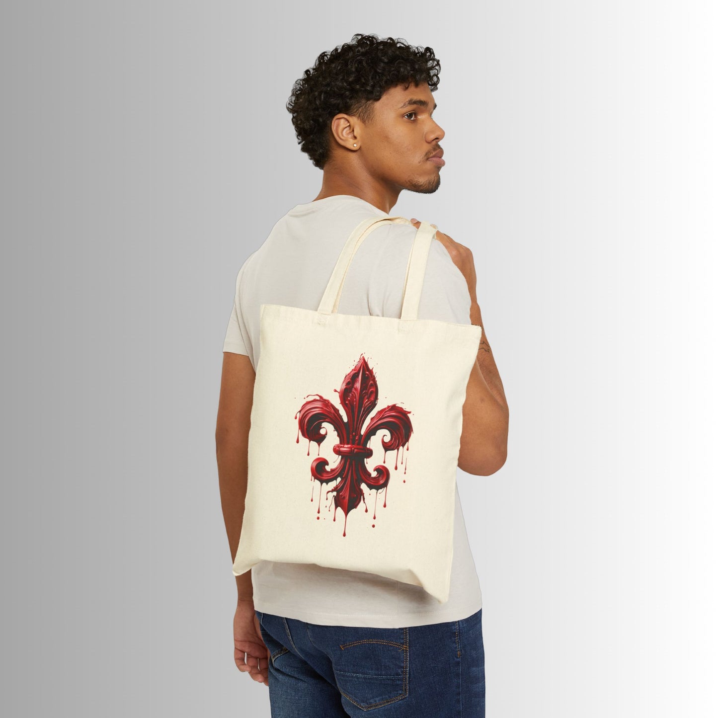 Immortal Bloodlines Gothic Tote Bag - Stylish Canvas Shopper for Art Lovers - First Glance 3