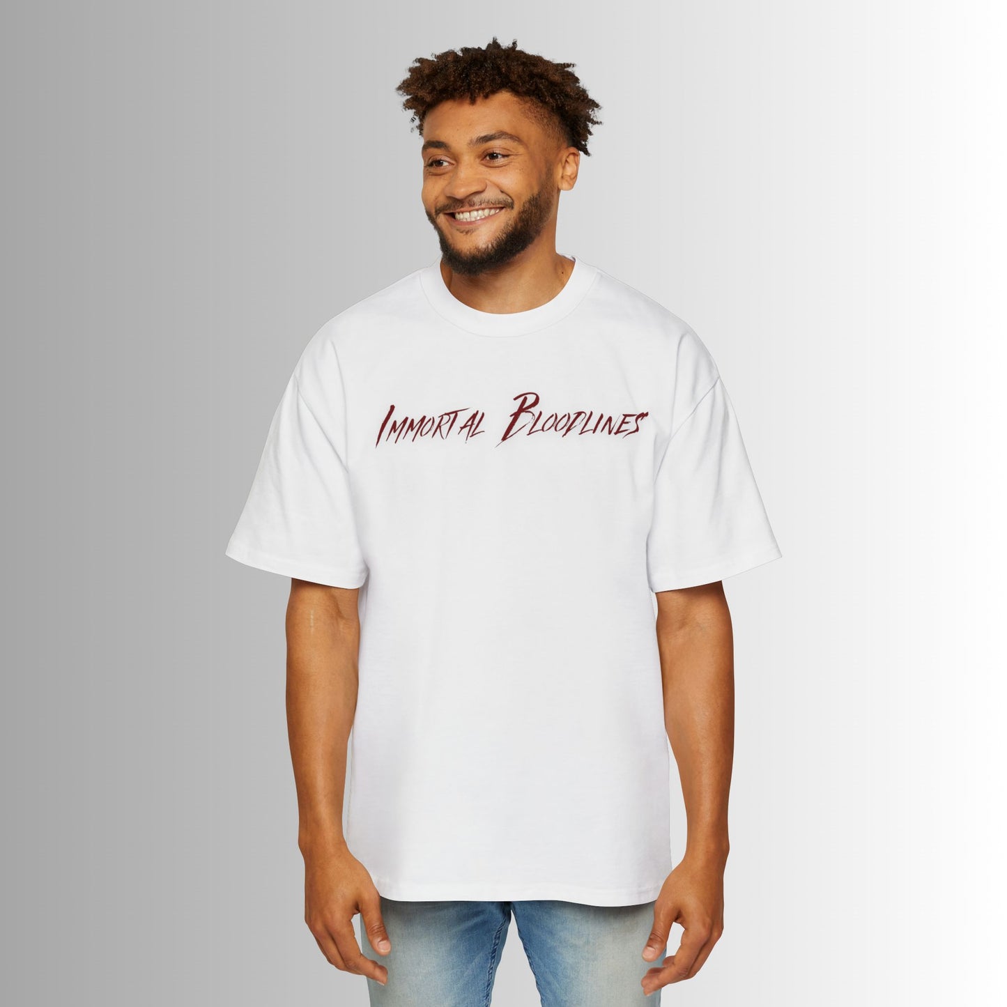 Oversized Tee - Immortal Bloodlines - Fleur de Lis Large Graphic Shirt (GCC)
