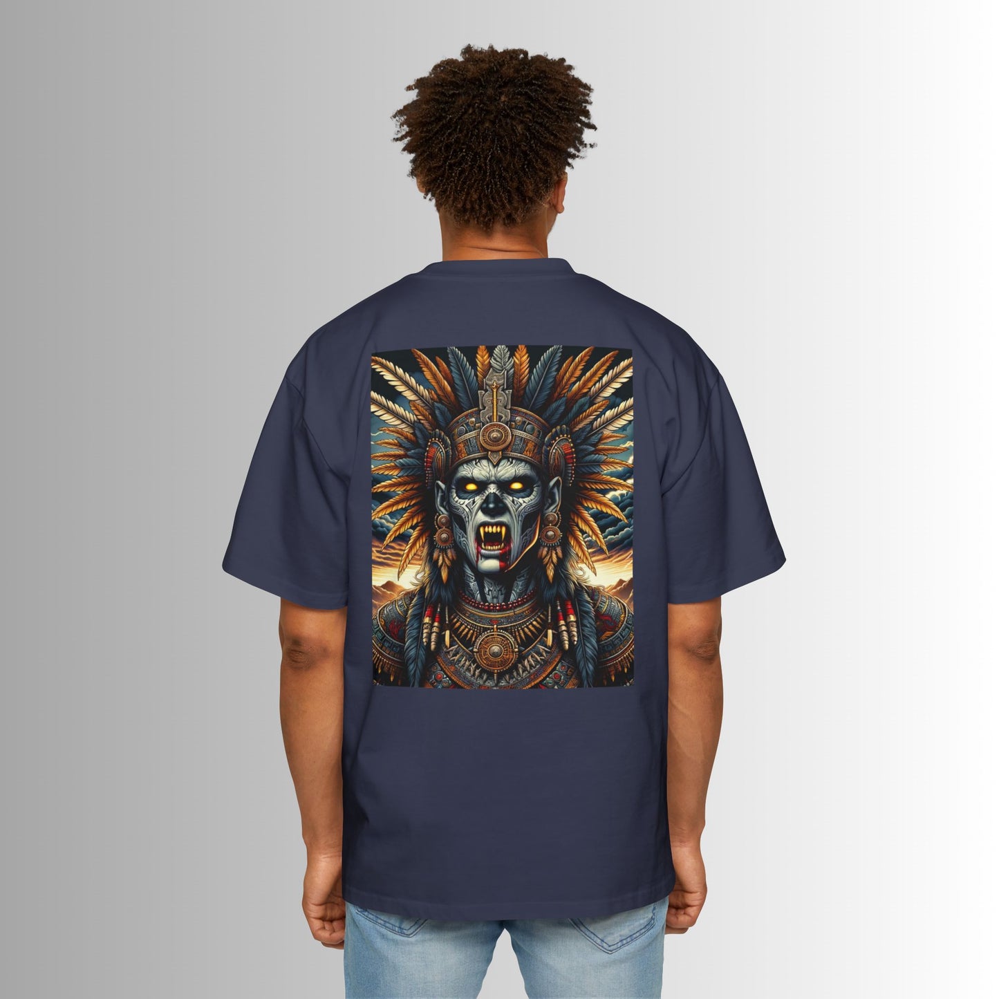 The Curse of the Tlacaelel - Aztec Priests Collection Oversized Tee