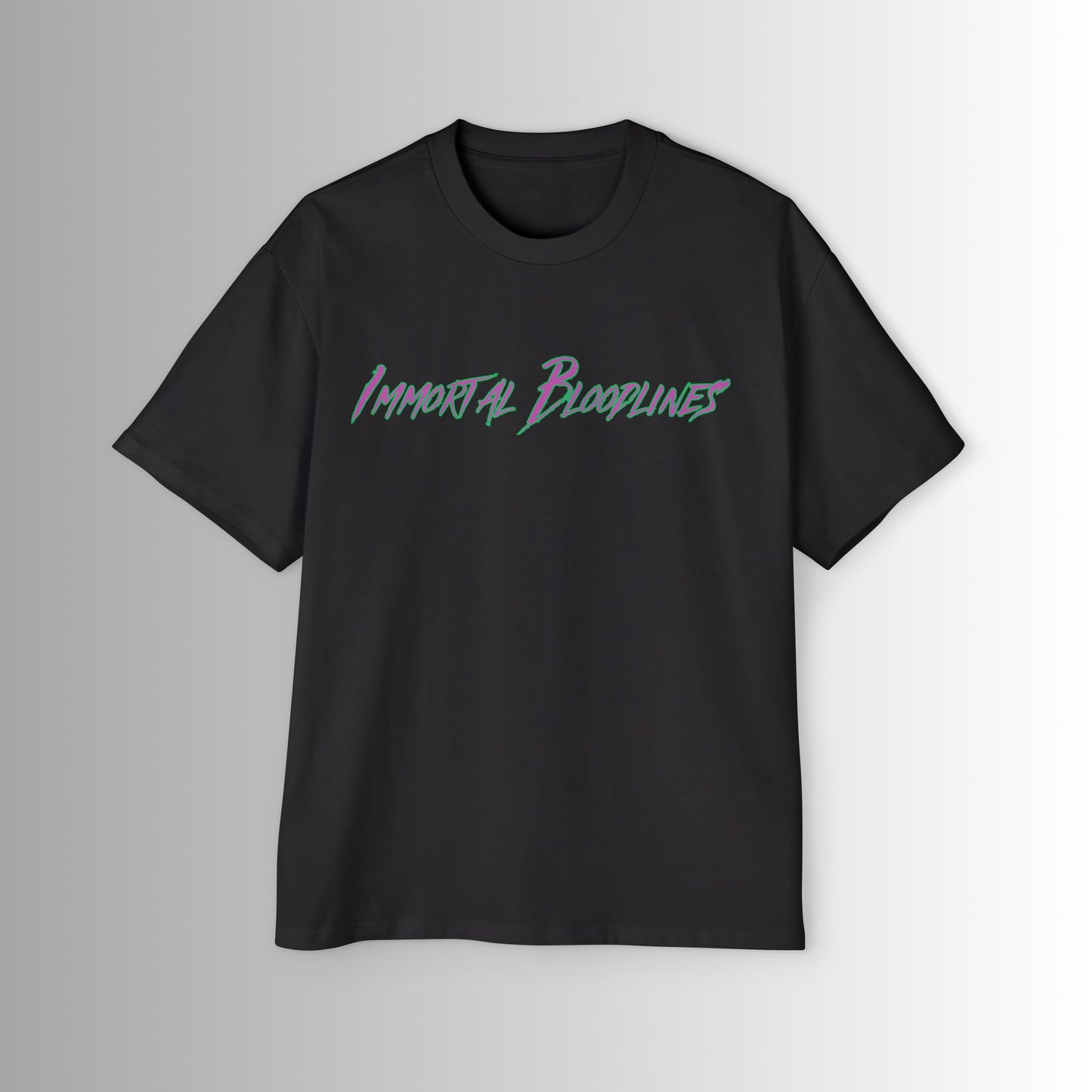 Immortal Bloodlines Men's Heavy Oversized Tee - Angkor Wat Graphic T-Shirt