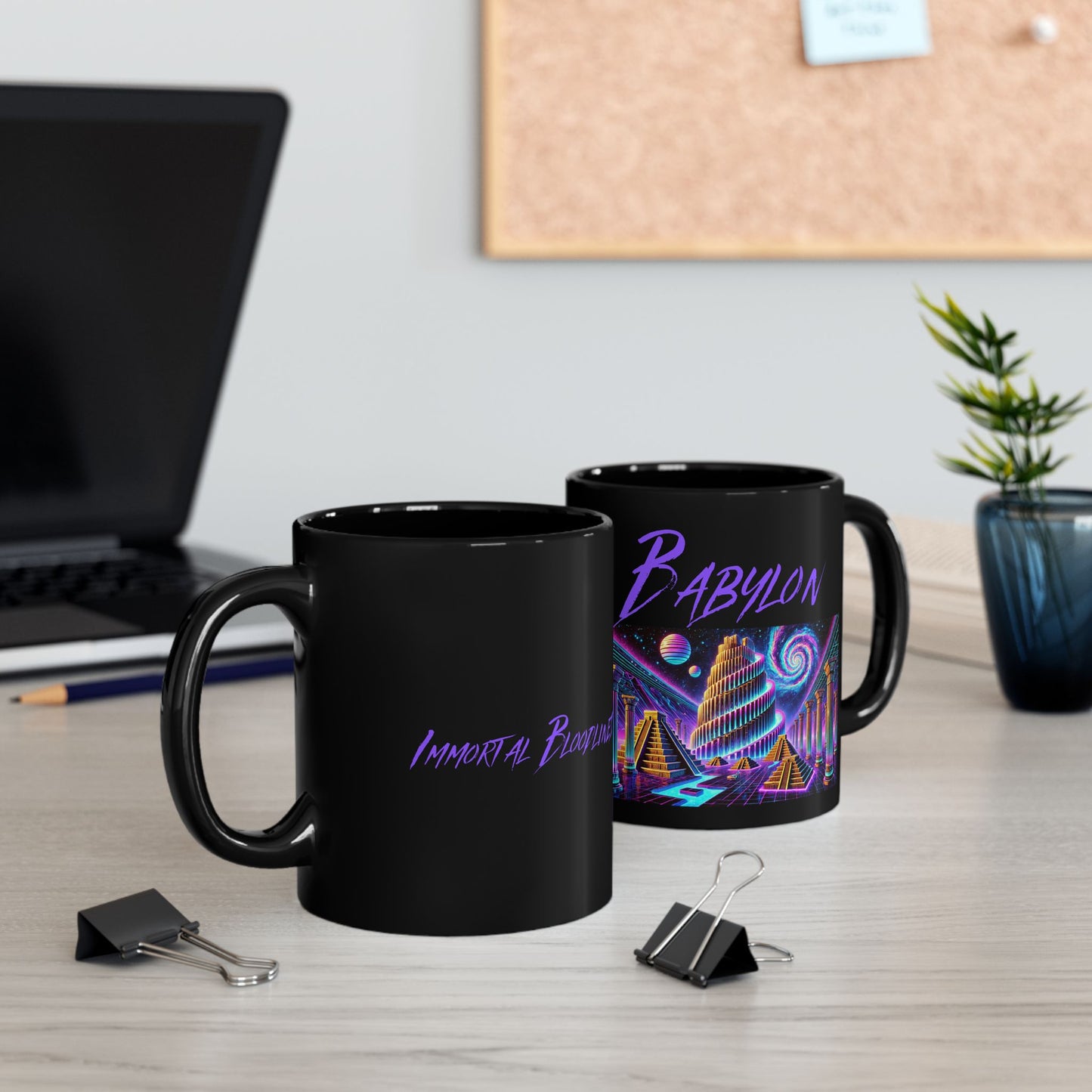 Immortal Bloodlines - Babylon Mug - Vibrant Graphic Coffee Cup for Mythology Lovers