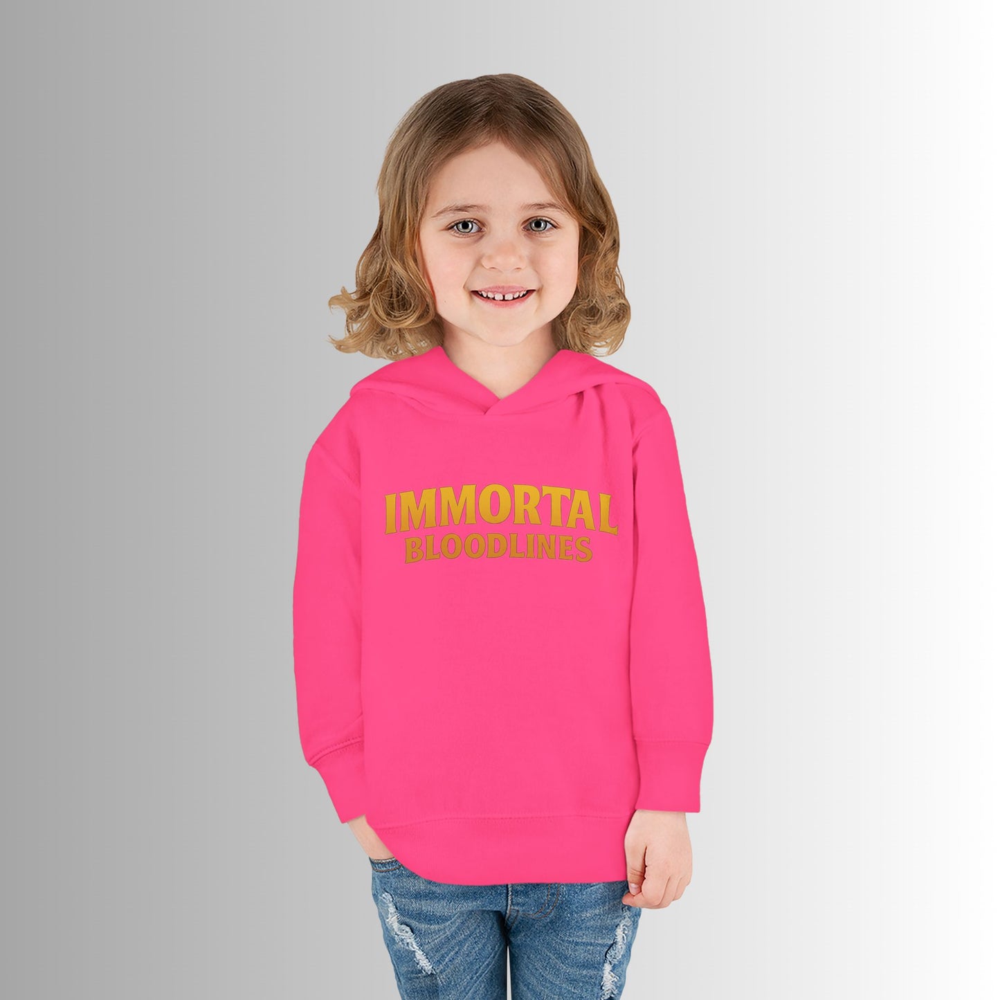 Toddler Hoodie — Neon 'Summer Vibes' Skeleton Pullover