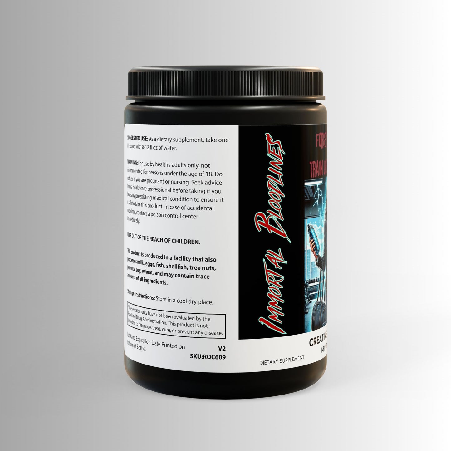 Train like an Immortal - Creatine Monohydrate Supplement (300g, 10.58oz)