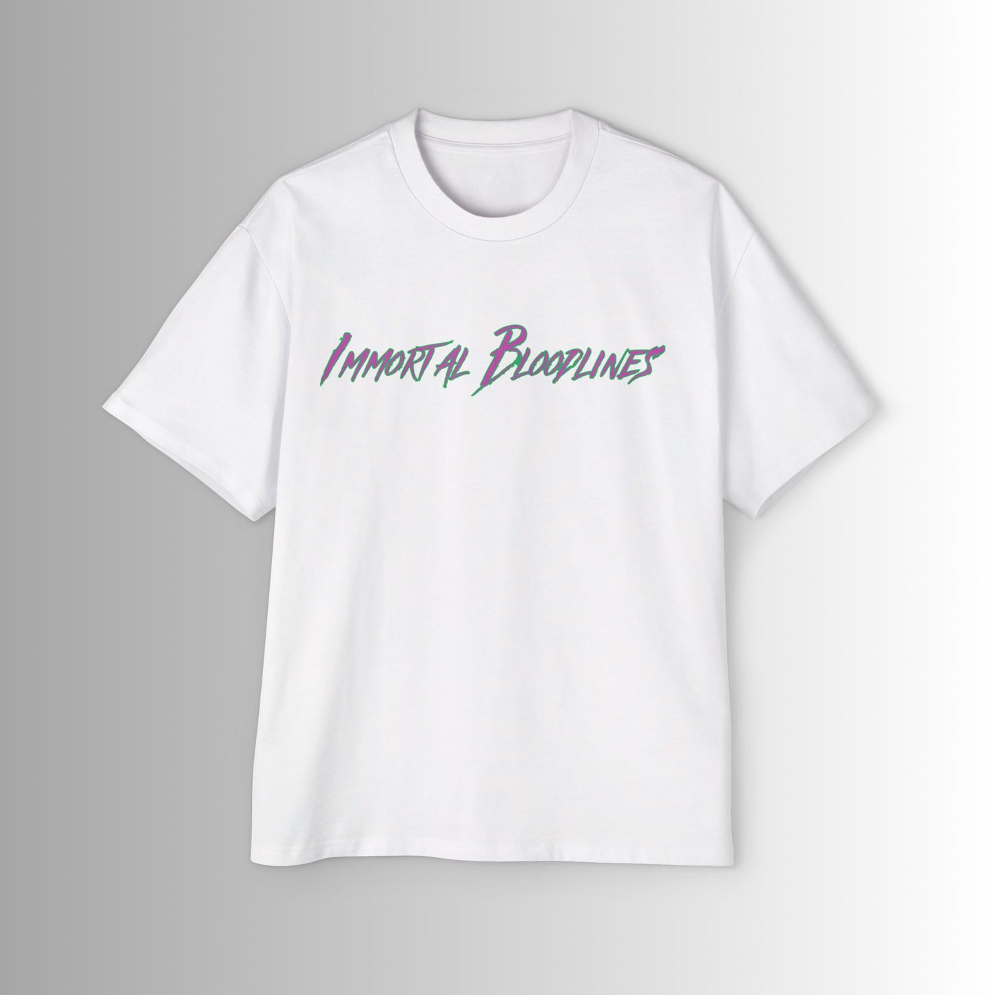 Immortal Bloodlines Men's Heavy Oversized Tee - Angkor Wat Graphic T-Shirt