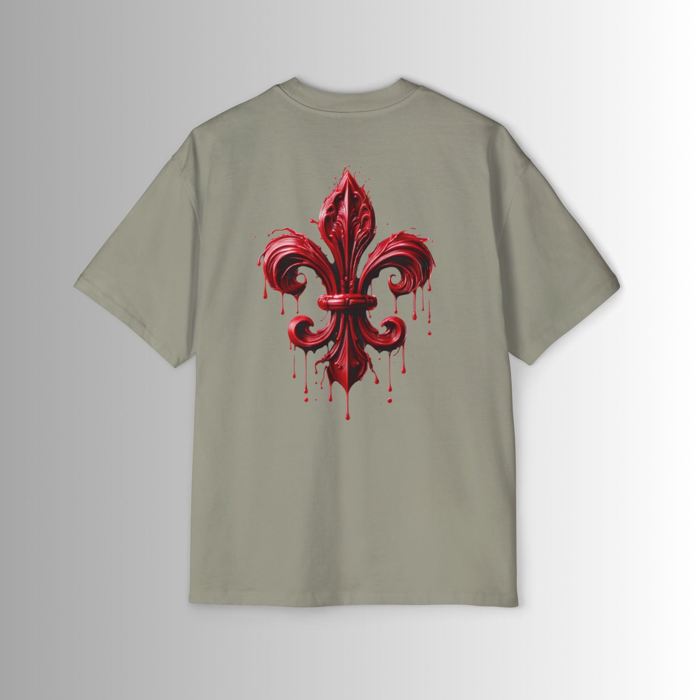 Oversized Tee - Immortal Bloodlines - Fleur de Lis Large Graphic Shirt