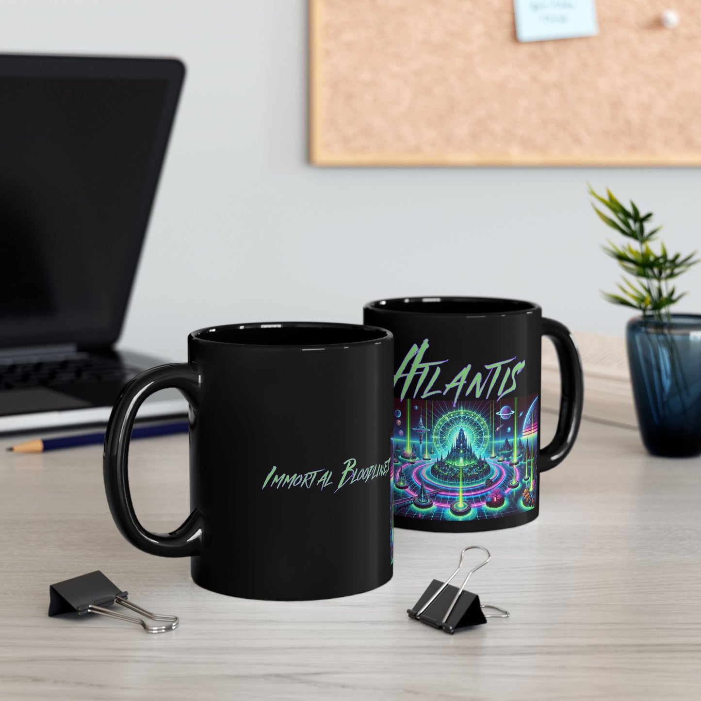 Immortal Bloodlines - Atlantis Mug - Vibrant Graphic Coffee Cup for Mythology Lovers