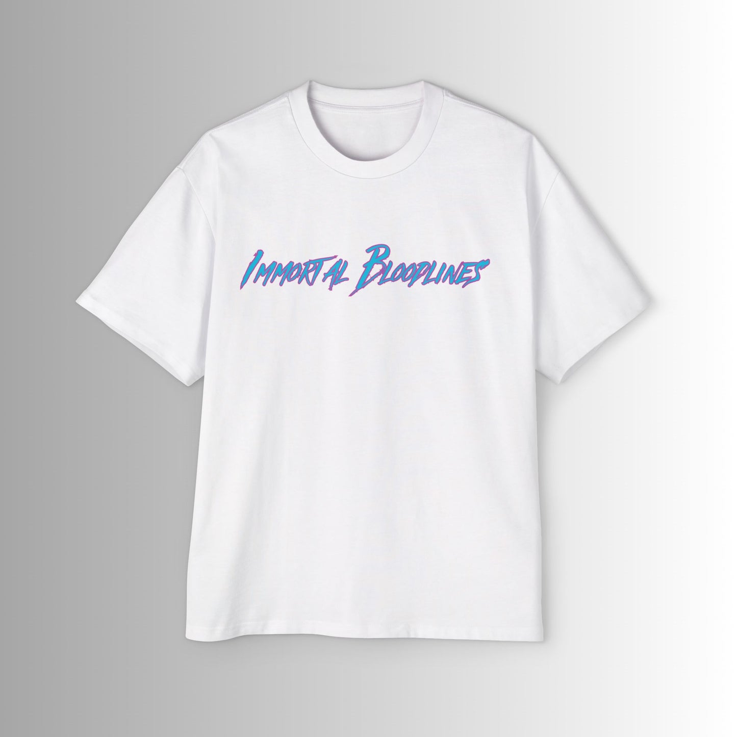 Immortal Bloodlines Men's Heavy Oversized Tee - Machu Picchua Graphic T-Shirt