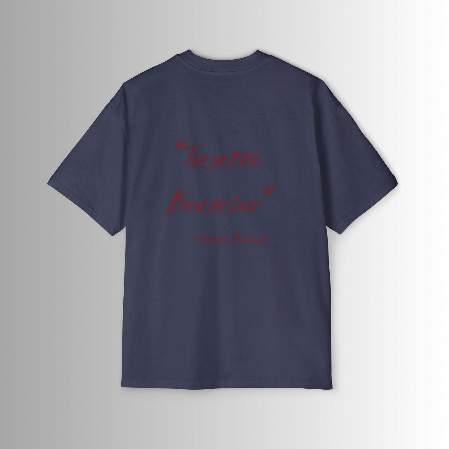 Men's Oversized Tee - Immortal Bloodlines - Tied by Fate, Bound by Love' Graphic Shirt