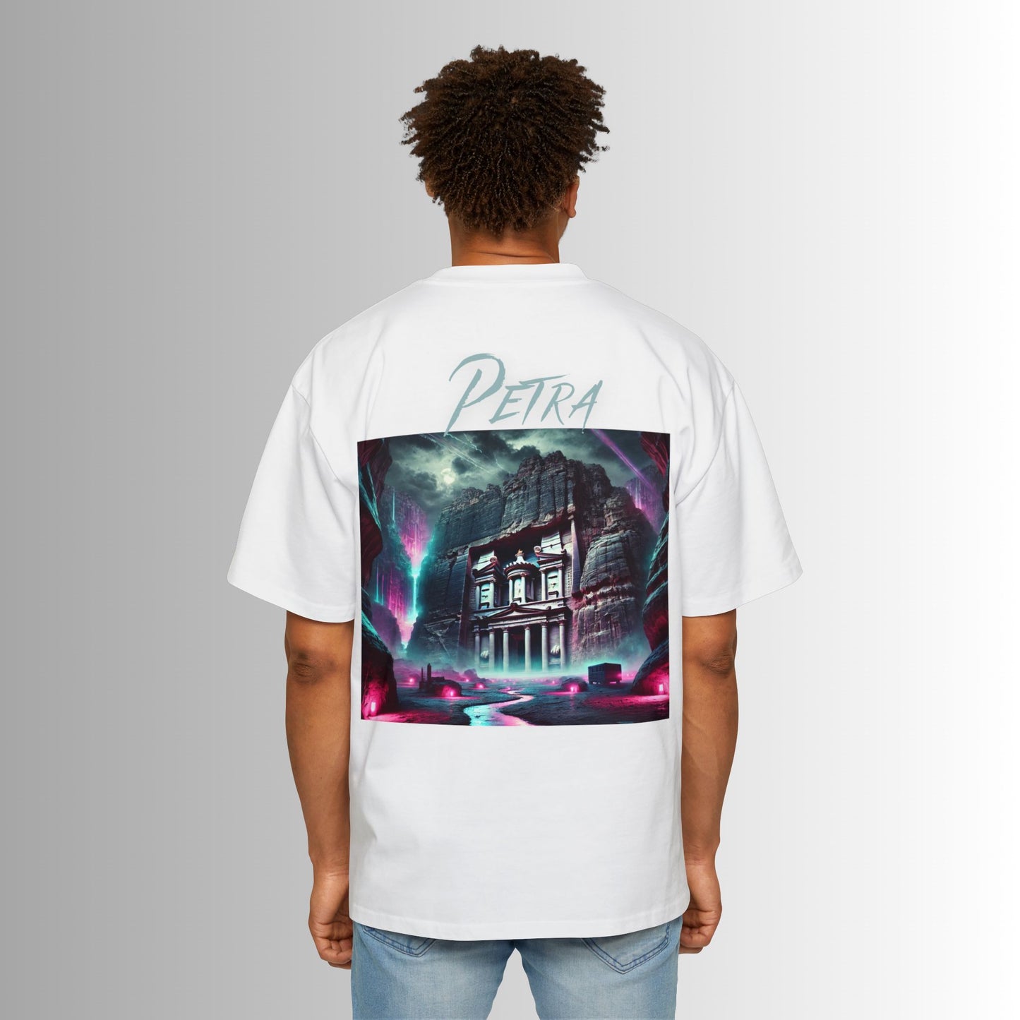Immortal Bloodlines Men's Heavy Oversized Tee - Petra Graphic T-Shirt