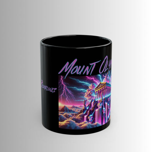 Immortal Bloodlines -  Mount Olympus Mug - Vibrant Graphic Coffee Cup for Mythology Lovers