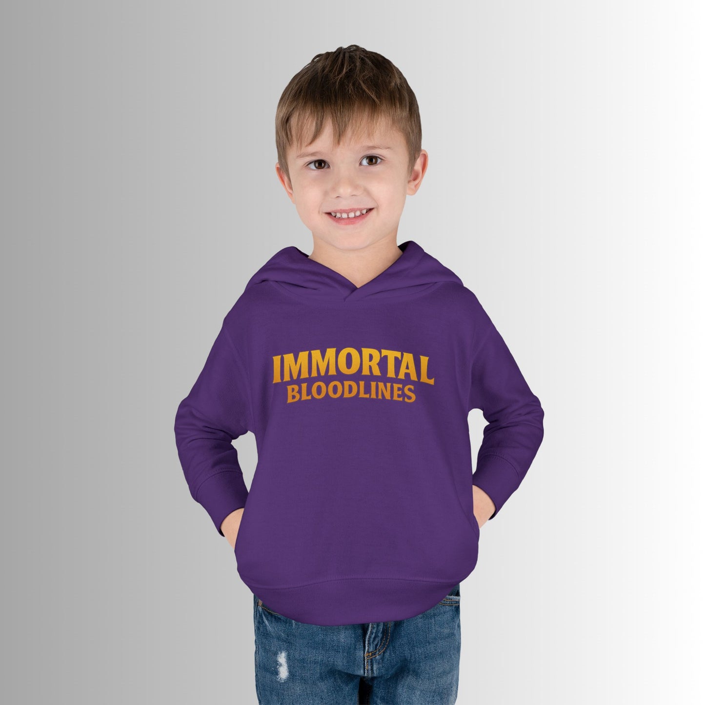 Toddler Hoodie — Neon 'Summer Vibes' Skeleton Pullover