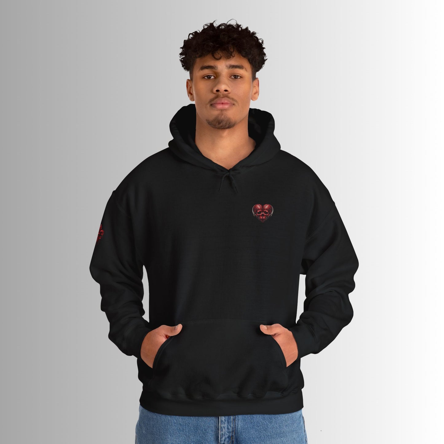 Fate & Love Unisex Hooded Sweatshirt - Heart Design