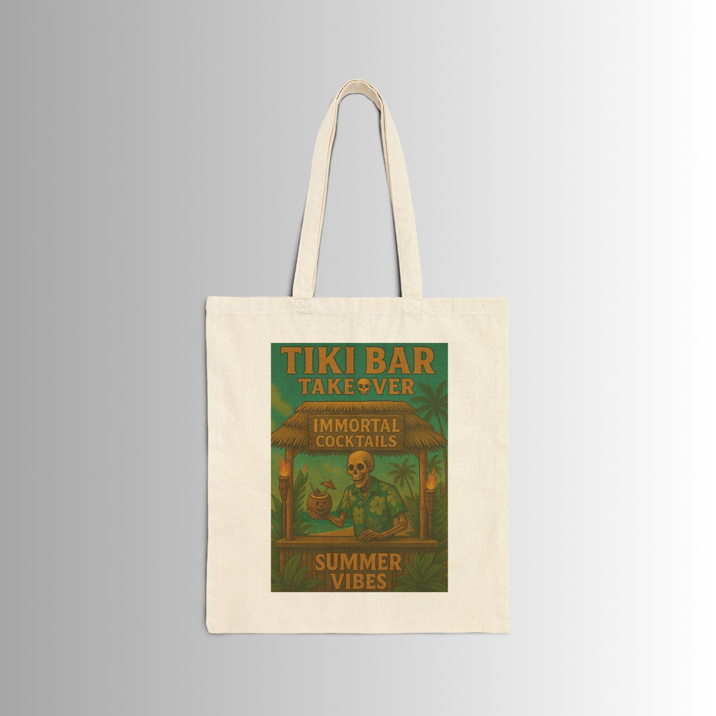 Surf-Inspired Cotton Canvas Tote Bag - Perfect for Beach Lovers, Eco-Friendly Shopping, Gifts for Surfers, Summer Adventures