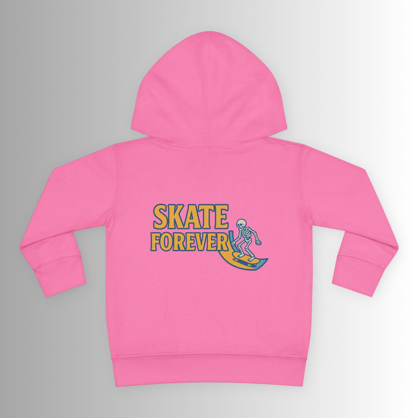 Toddler Hoodie — Neon 'Summer Vibes' Skeleton Pullover