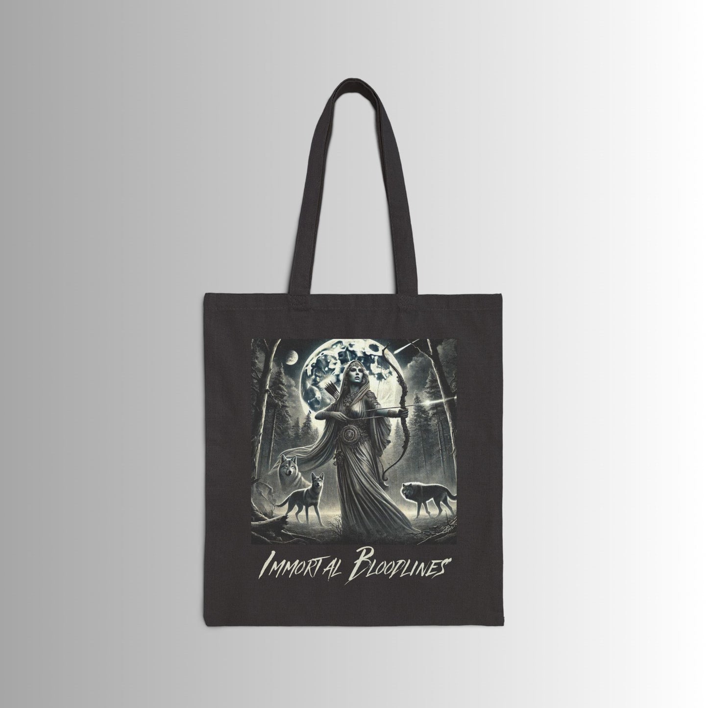 Immortal Bloodlines Gothic Tote Bag - Stylish Canvas Shopper for Art Lovers - Diana