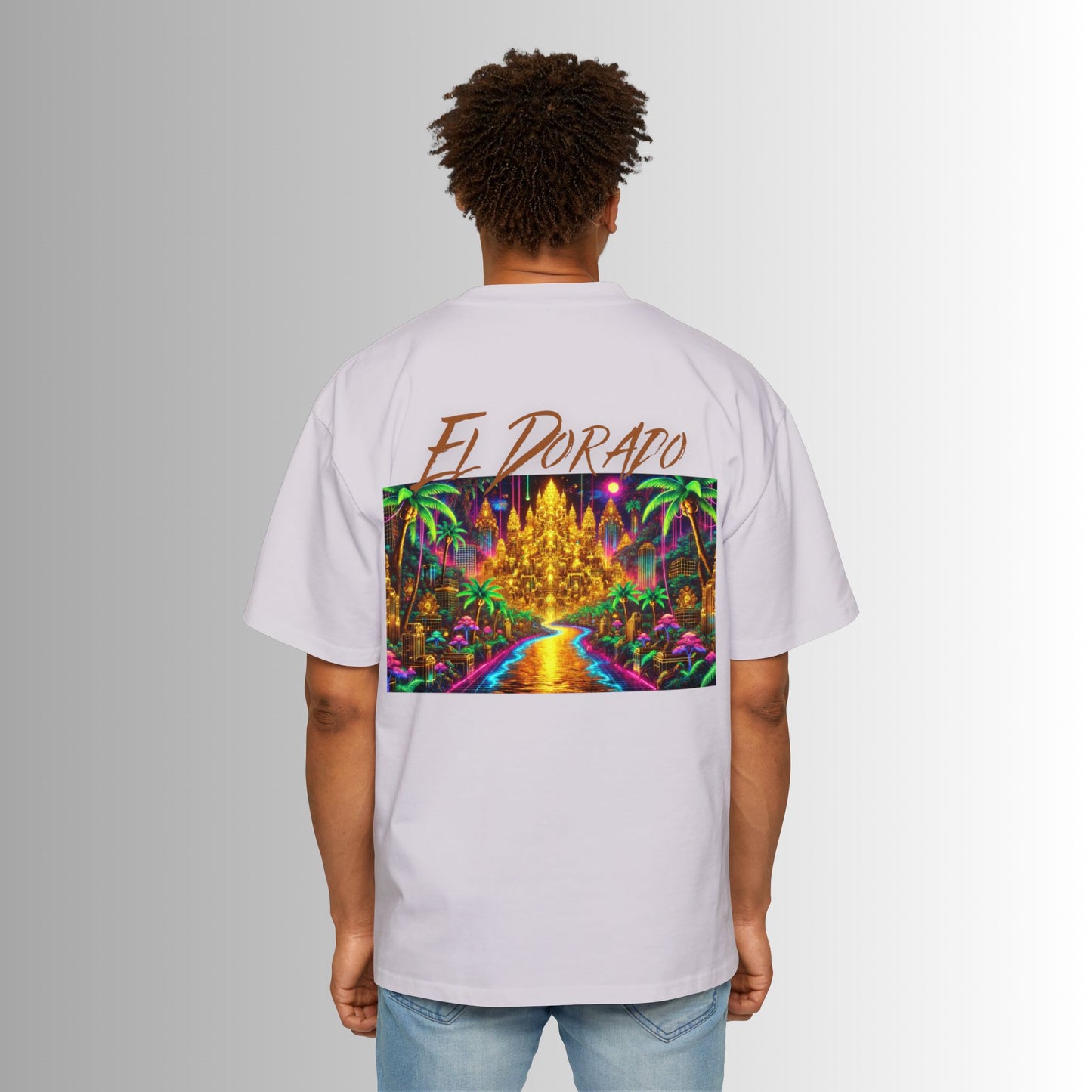 Immortal Bloodlines Men's Heavy Oversized Tee - El Dorado Graphic T-Shirt