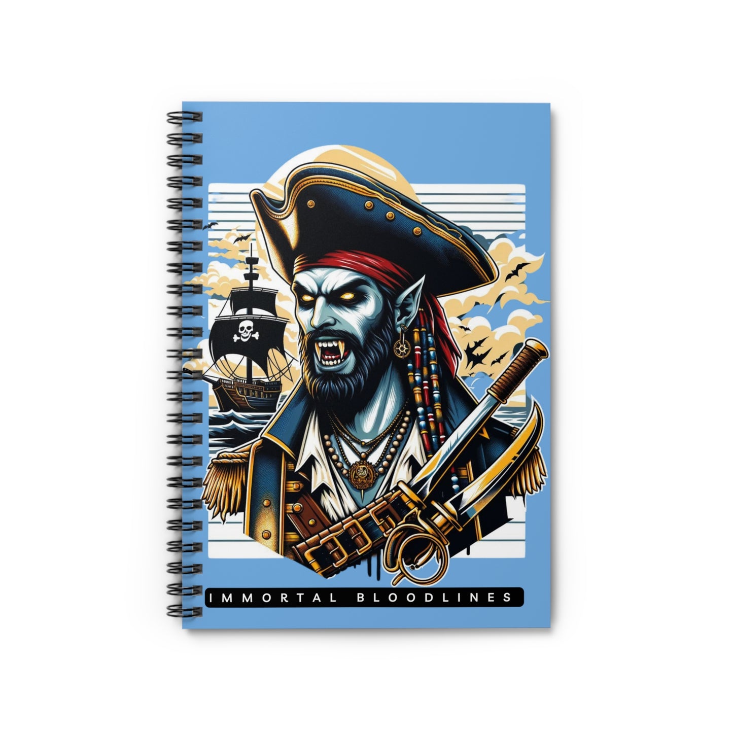 Pirate Spiral Notebook - Ruled Line