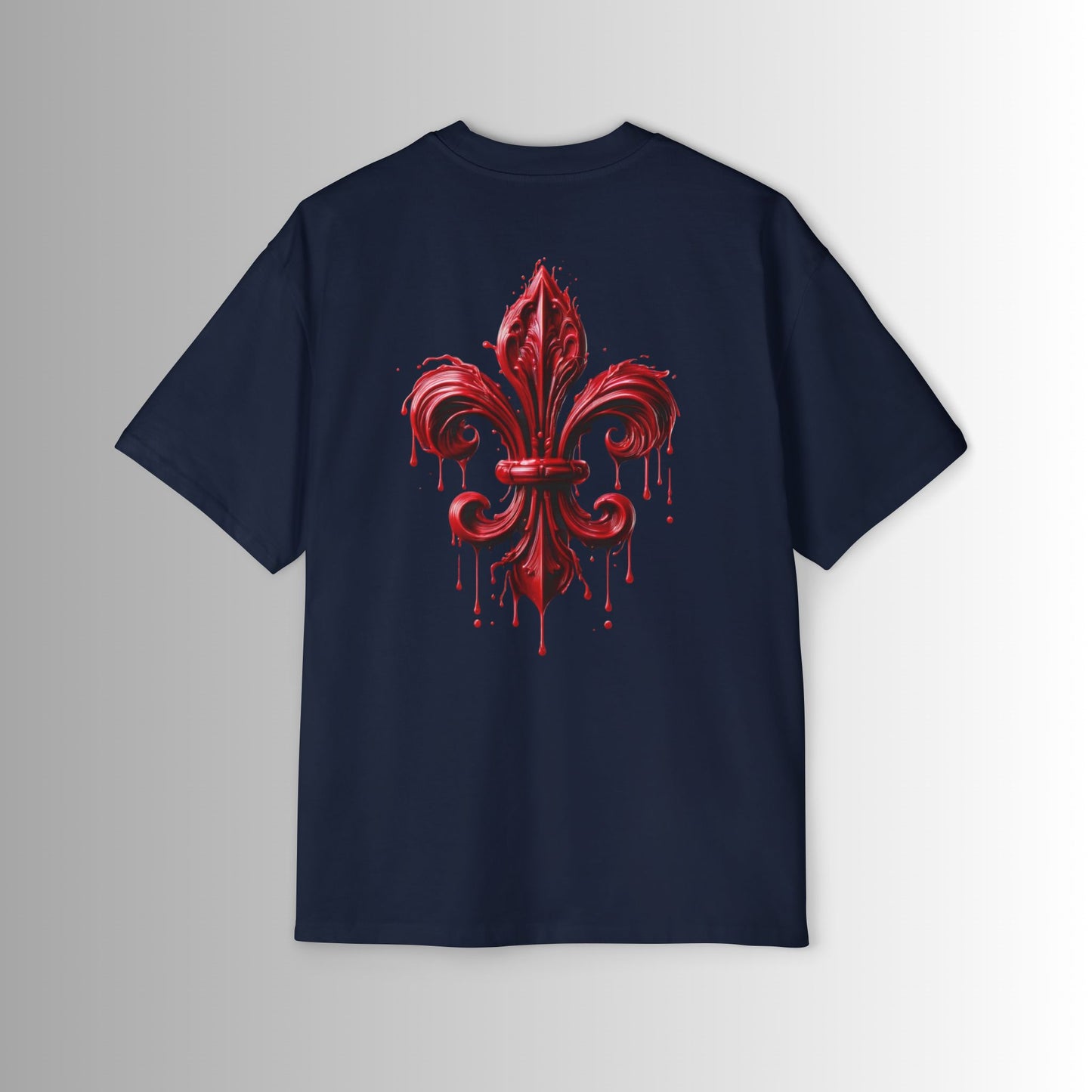 Oversized Tee - Immortal Bloodlines - Fleur de Lis Large Graphic Shirt