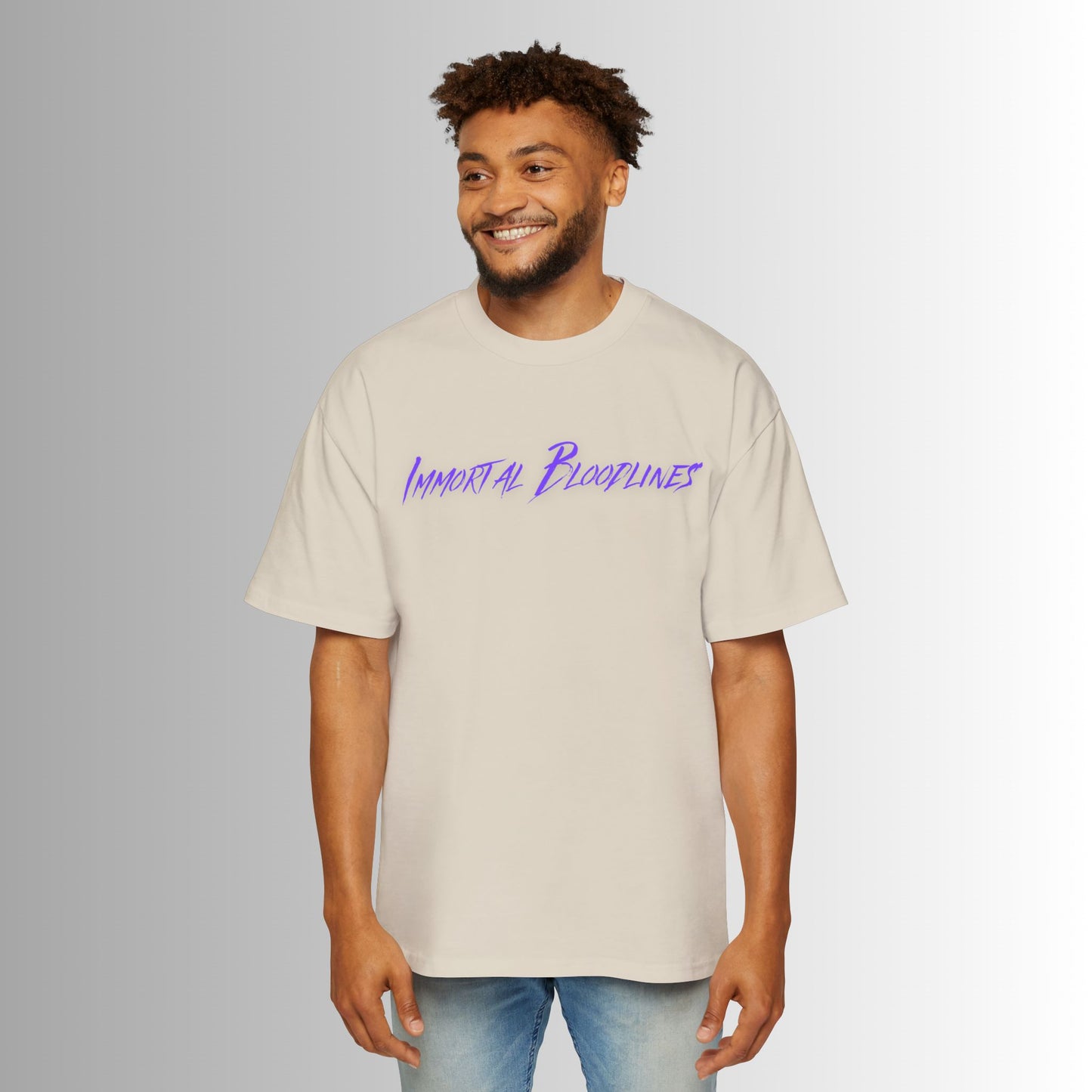Immortal Bloodlines Men's Heavy Oversized Tee - Babylon Graphic T-Shirt