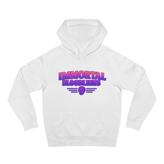 Hoodie - "Immortal Bloodlines" Retro Neon Skull Pullover