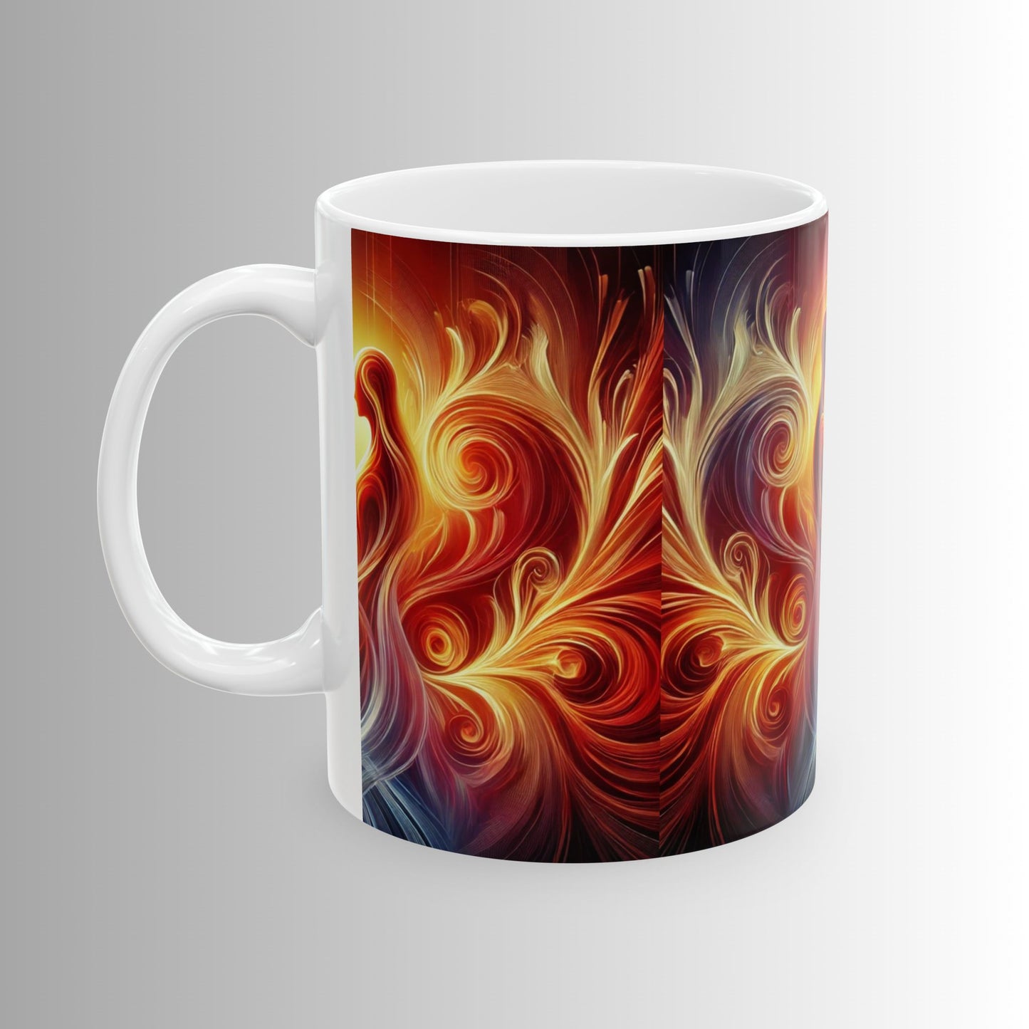 Eternal Flame - Immortal Love Collection - Unique 11oz & 15oz Love Design for Coffee & Tea Lovers