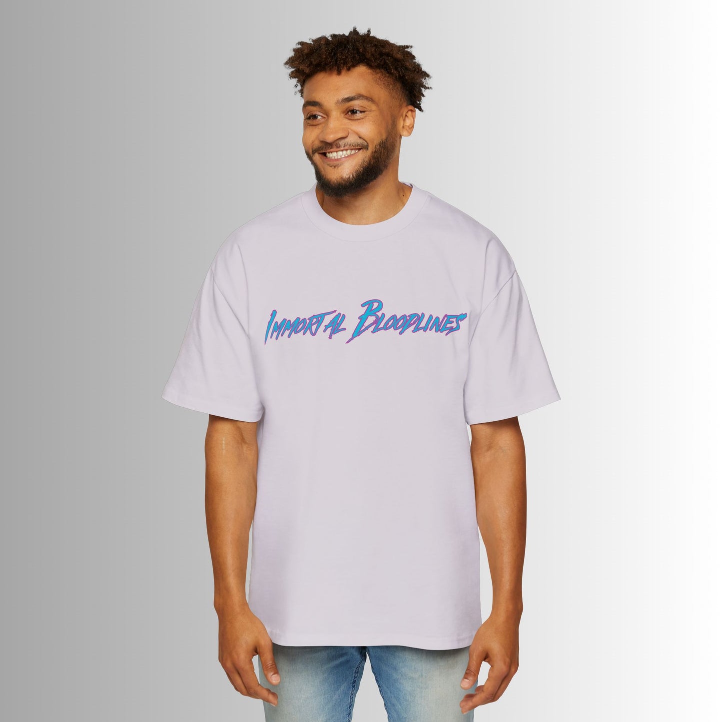 Immortal Bloodlines Men's Heavy Oversized Tee - Machu Picchua Graphic T-Shirt
