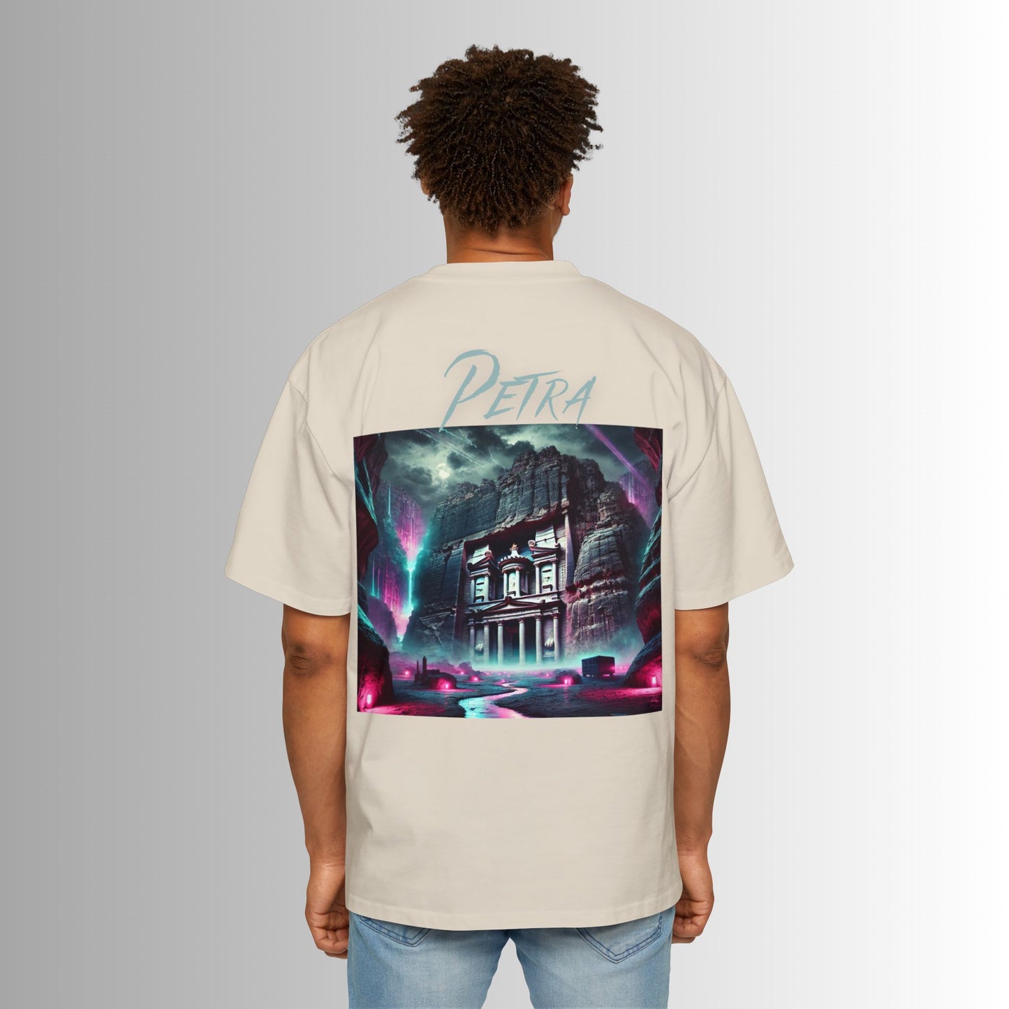Immortal Bloodlines Men's Heavy Oversized Tee - Petra Graphic T-Shirt