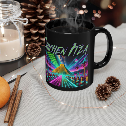 Immortal Bloodlines - Chichen Itza Mug - Vibrant Graphic Coffee Cup for Mythology Lovers