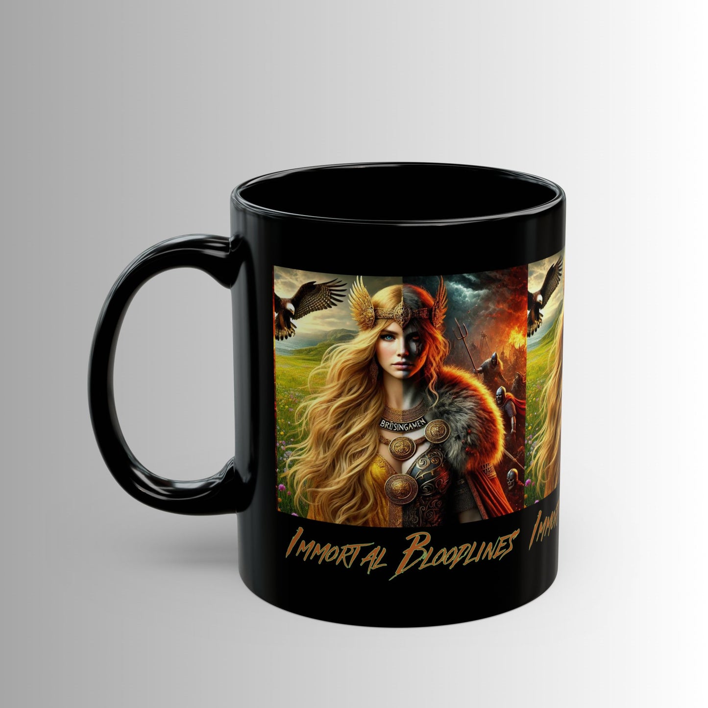 Immortal Bloodlines- God's Collection (Freya) -  Black Mug — (11oz & 15oz)