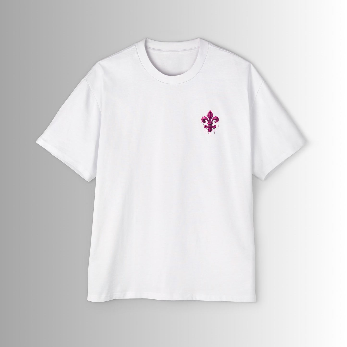 Heavy Oversized Tee - 'Immortal Bloodlines' Graphic Tee with Skull Rose GCC
