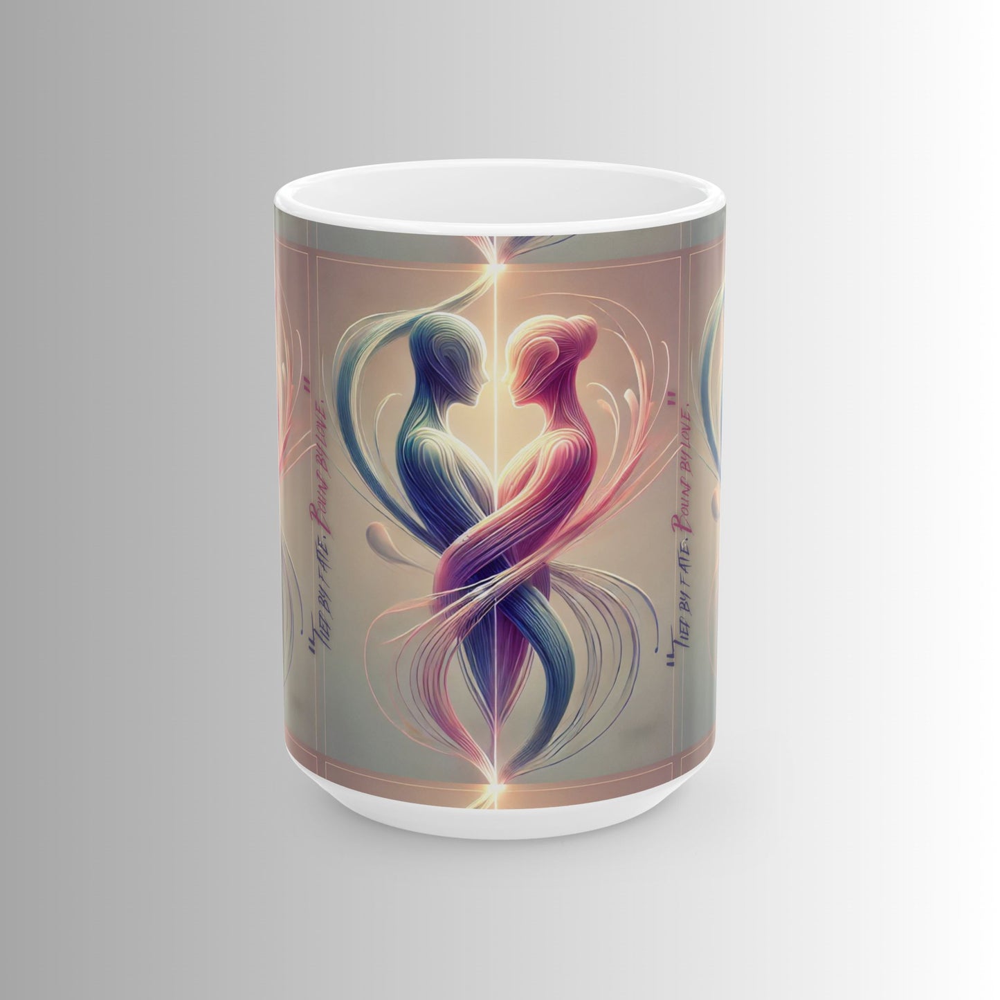 Bound by Love - Immortal Love Collection - Unique 11oz & 15oz Love Design for Coffee & Tea Lovers