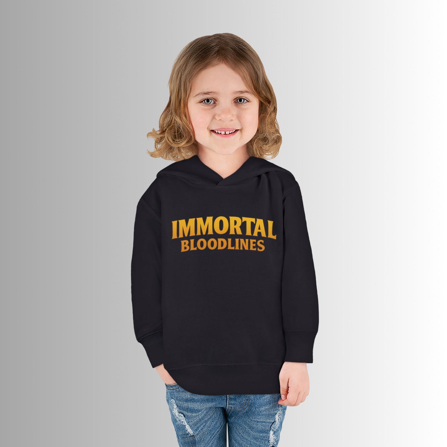 Toddler Hoodie — Neon 'Summer Vibes' Skeleton Pullover