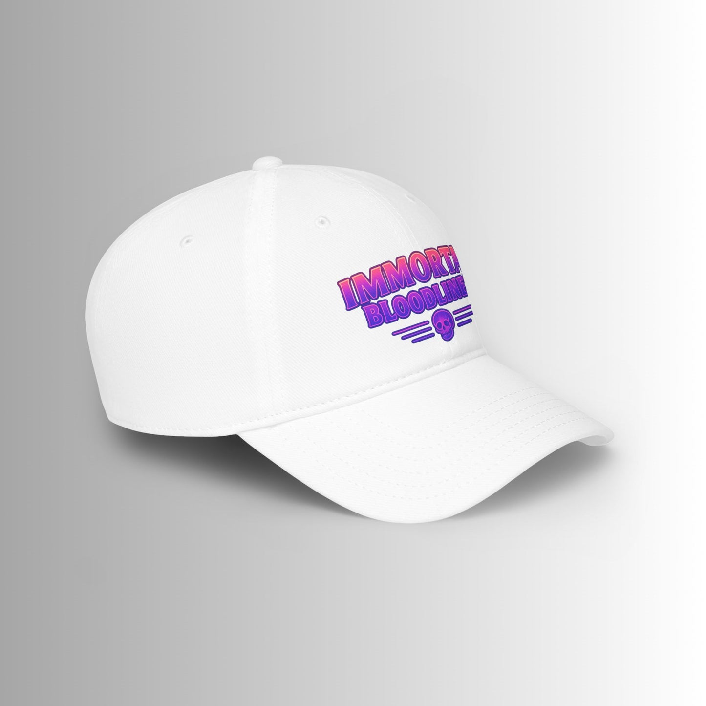 Immortal Bloodlines Baseball Cap — Neon Skull Low Profile Hat