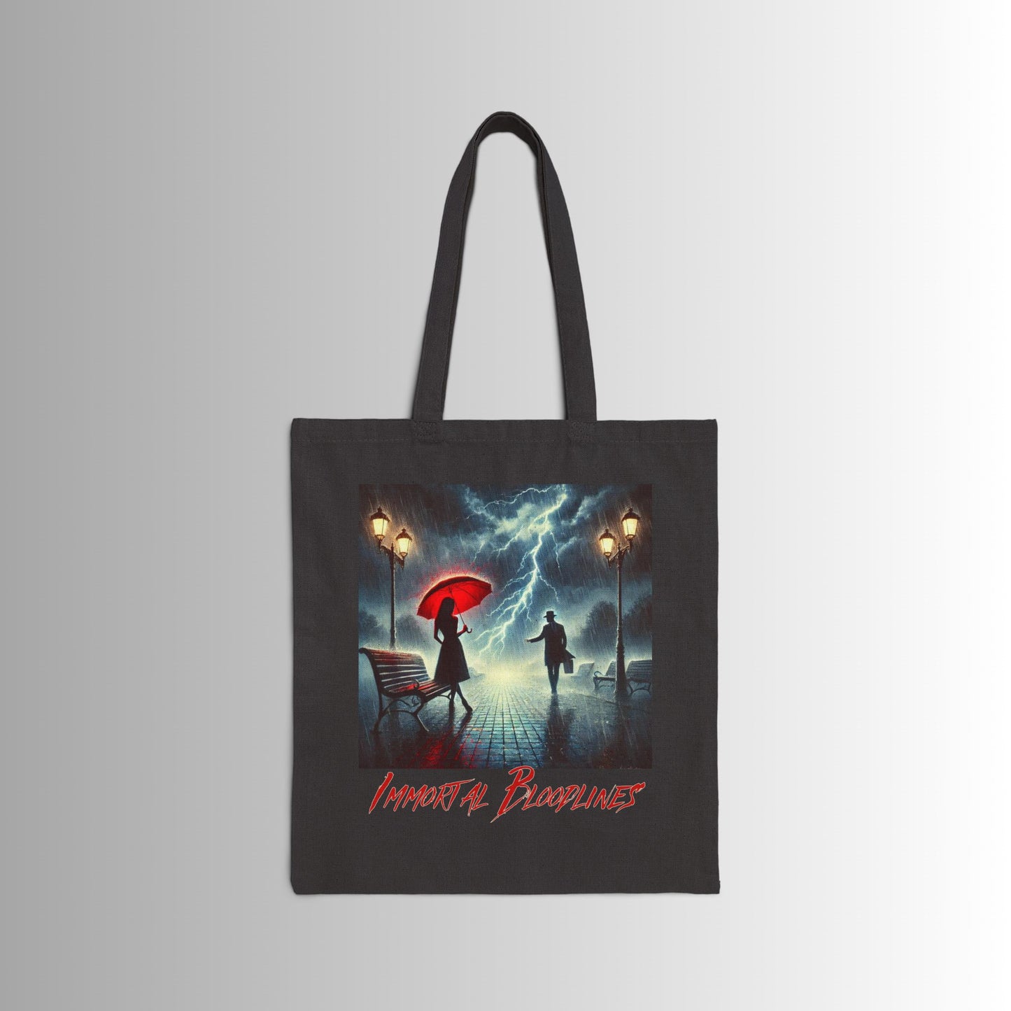 Immortal Bloodlines Gothic Tote Bag - Stylish Canvas Shopper for Art Lovers - First Glance 2