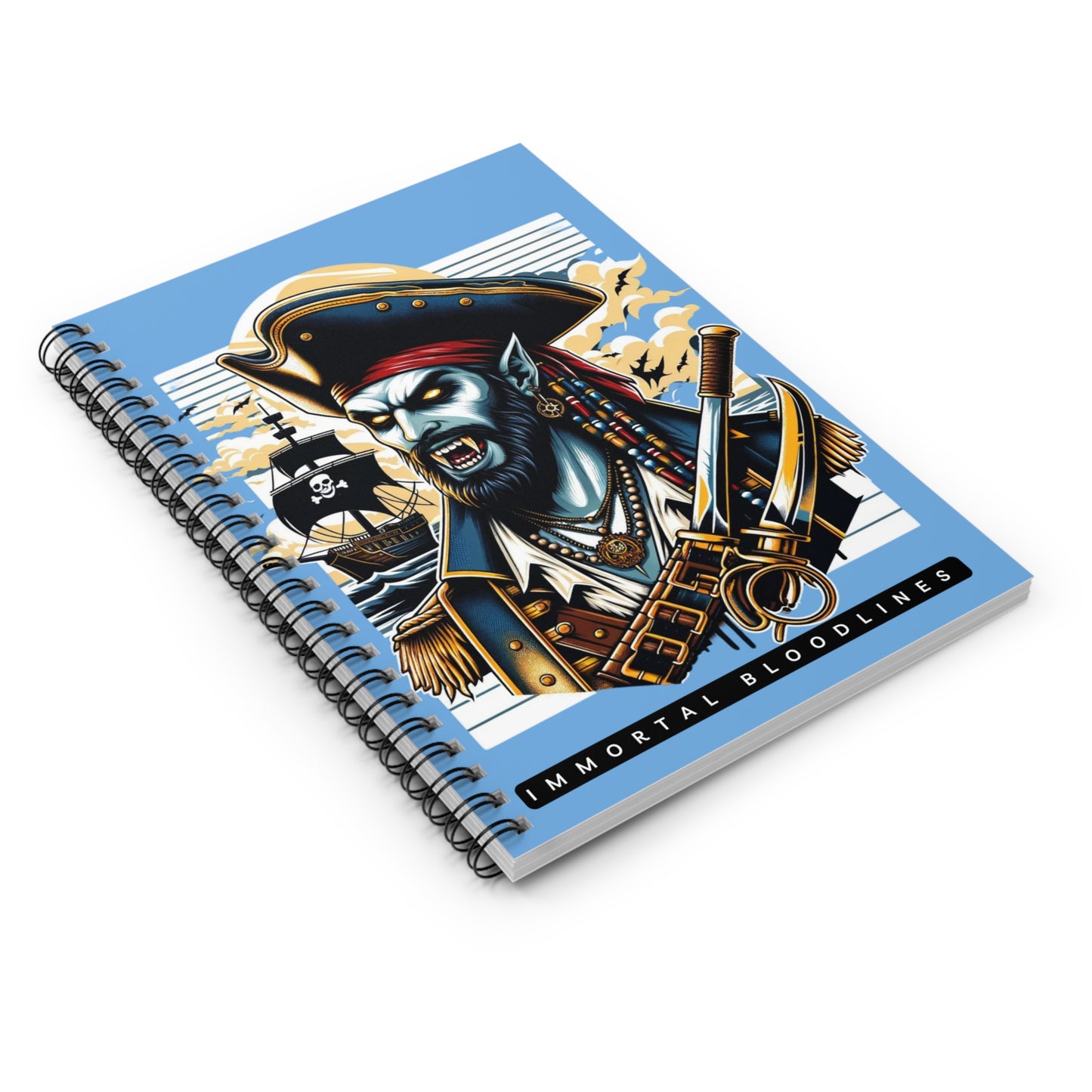Pirate Spiral Notebook - Ruled Line