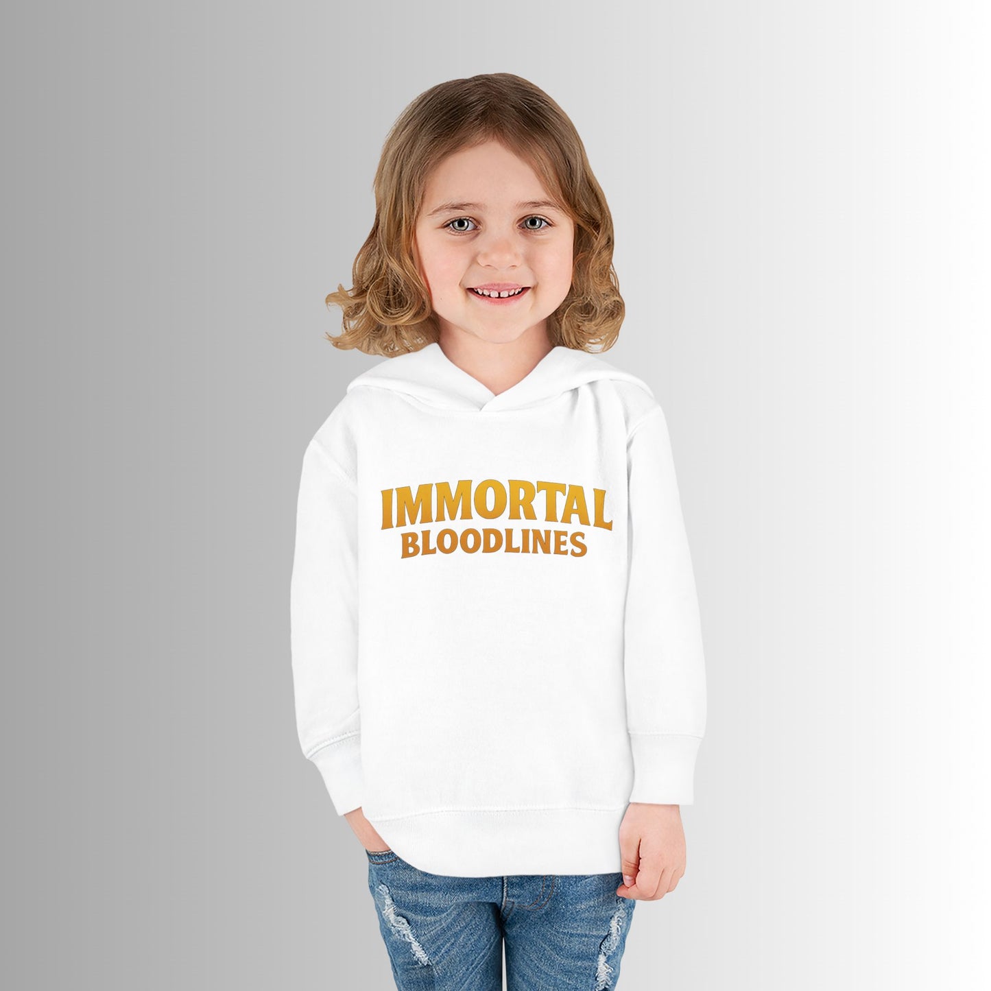 Toddler Hoodie — Neon 'Summer Vibes' Skeleton Pullover