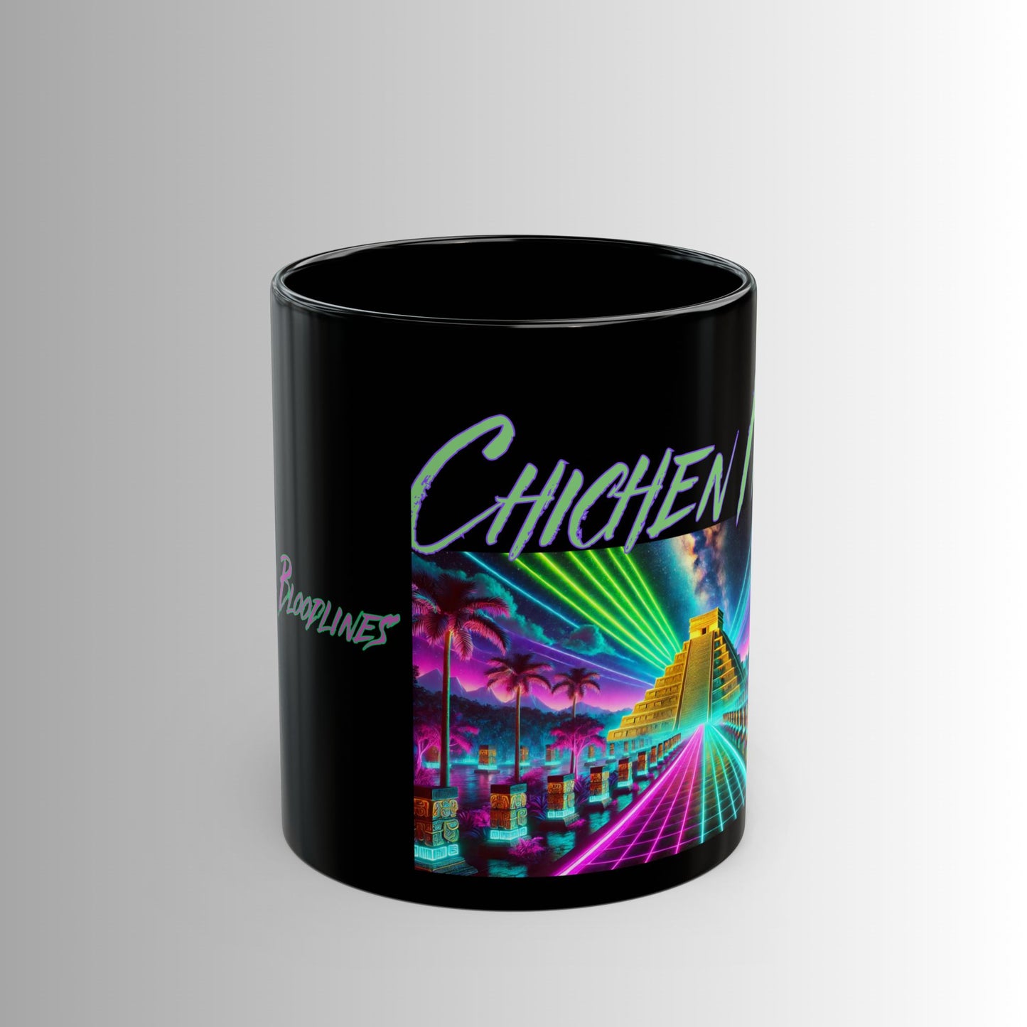 Immortal Bloodlines - Chichen Itza Mug - Vibrant Graphic Coffee Cup for Mythology Lovers